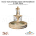 Grand Vista 2 Tier Fountain with Fiore Basin in Cast Stone - Fiore Stone 2094-FRG - Majestic Fountains