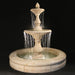 Grand Vista 2 Tier Fountain with Fiore Basin in Cast Stone - Majestic Fountains and More