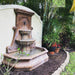 Grande Volute Wall Fountain in Cast Stone - Fiore Stone 2084-FW - Majestic Fountains and More.