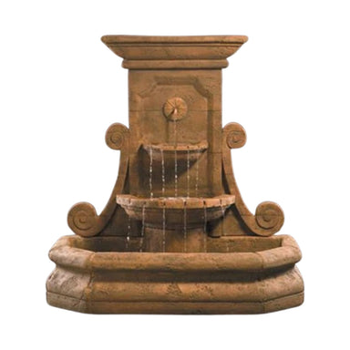 Grande Volute Wall Fountain in Cast Stone - Majestic Fountains.jpg