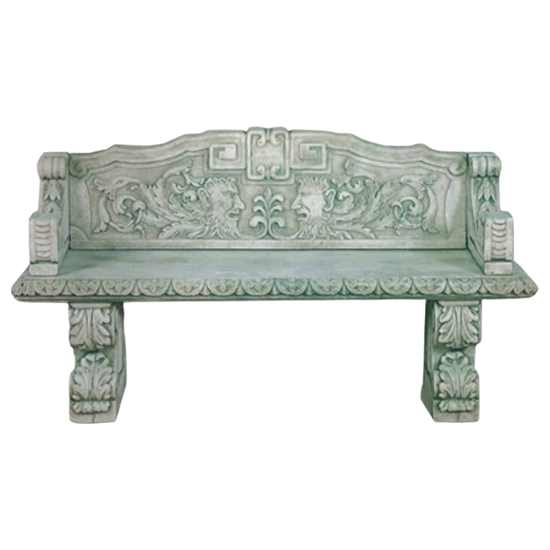 Green Man Bench - 522 - Majestic Fountains