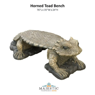 The Horned Toad Bench - Majestic Fountains and More
