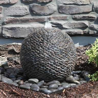 Large Pebble Sphere Fountain - Majestic