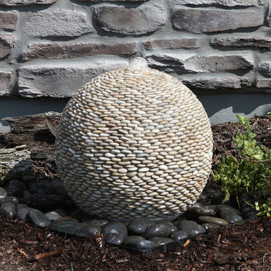 Large Pebble Sphere Fountain - Majestic