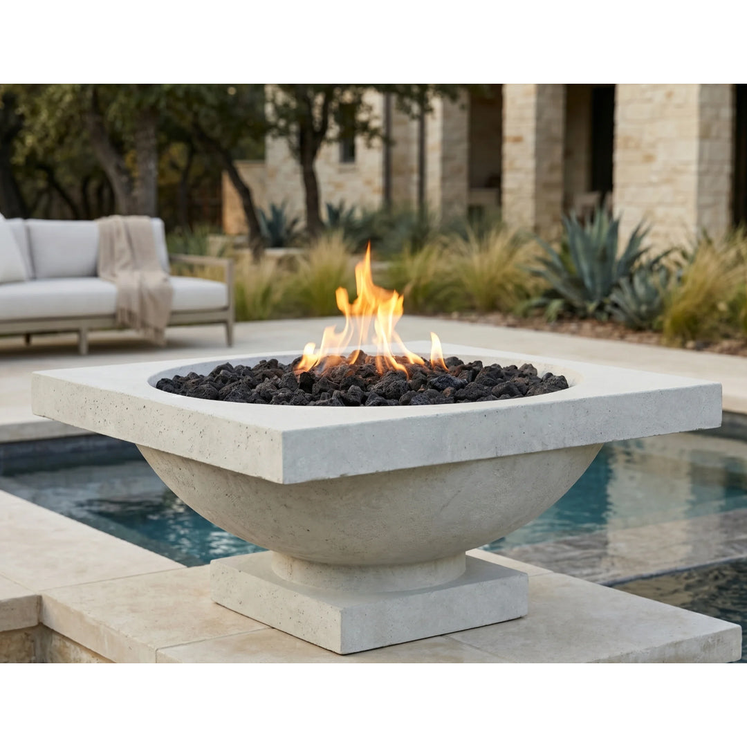 Ibiza Fire Bowl PH-441-FB in GFRC  - Majestic Fountains