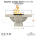 Ibiza Fire & Water Bowl PH-441-FWB in GFRC - Majestic Fountains