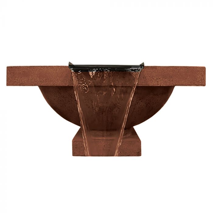 Ibiza Fire & Water Bowl in GFRC Concrete by Prism Hardscapes - Majestic Fountains and More