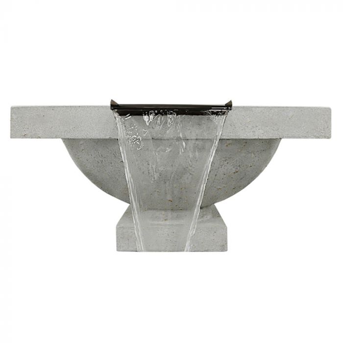 Ibiza Fire & Water Bowl in GFRC Concrete by Prism Hardscapes - Majestic Fountains and More