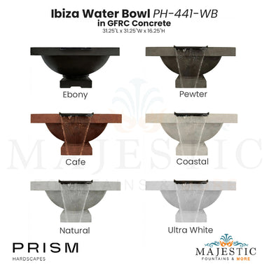 Ibiza Water Bowl PH-441-WB in GFRC - Majestic Fountains