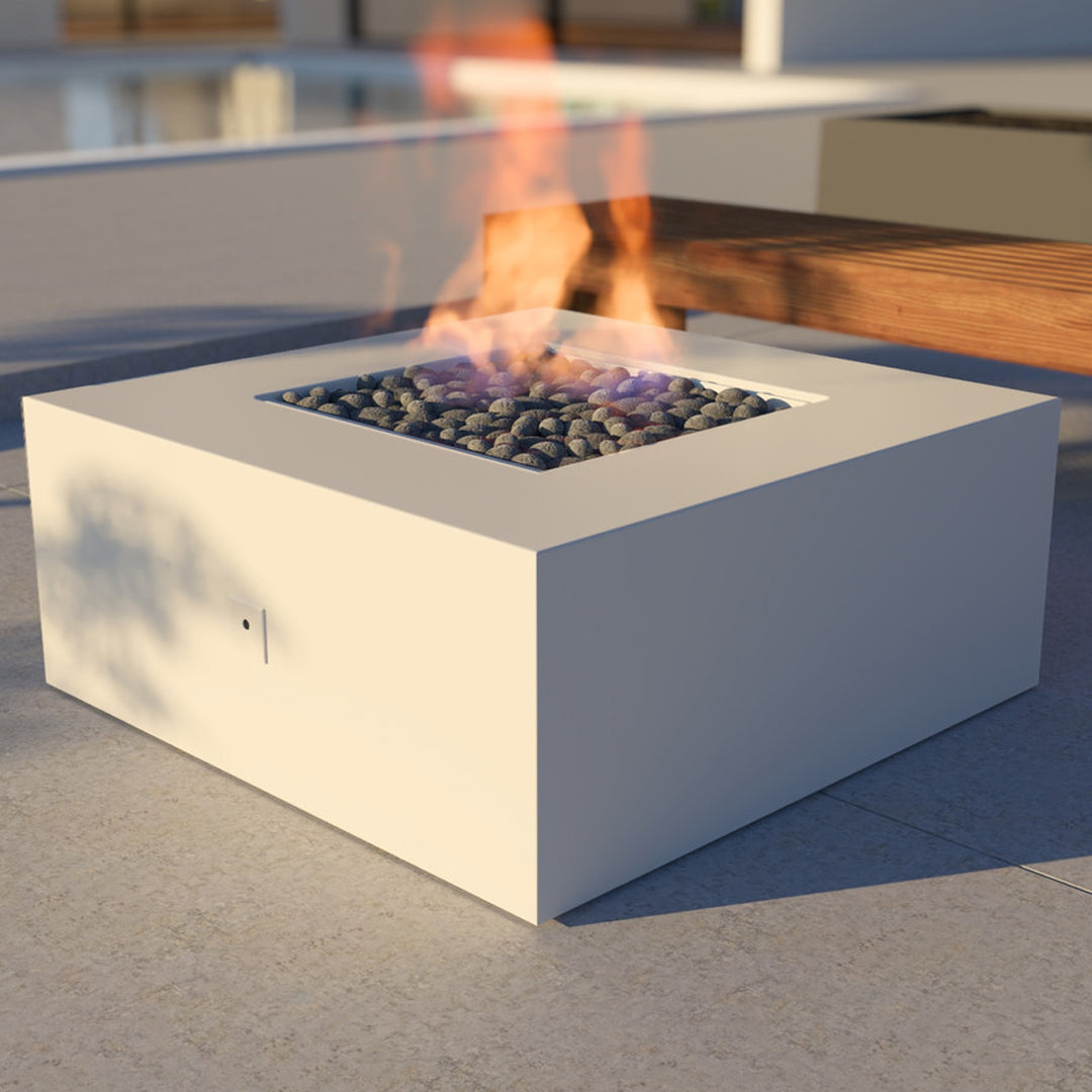 Ignis Fire Pit Table in Powder Coated Aluminum - Majestic Fountains