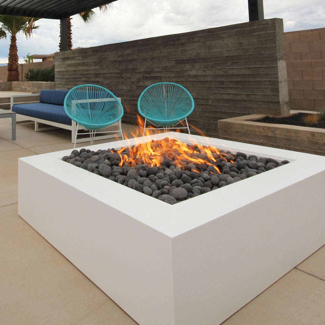 Ignis Fire Pit Table in Powder Coated Aluminum - Majestic Fountains
