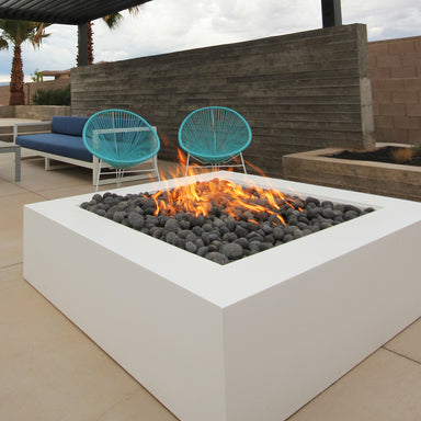 Ignis Fire Pit Table in Powder Coated Aluminum - Majestic Fountains