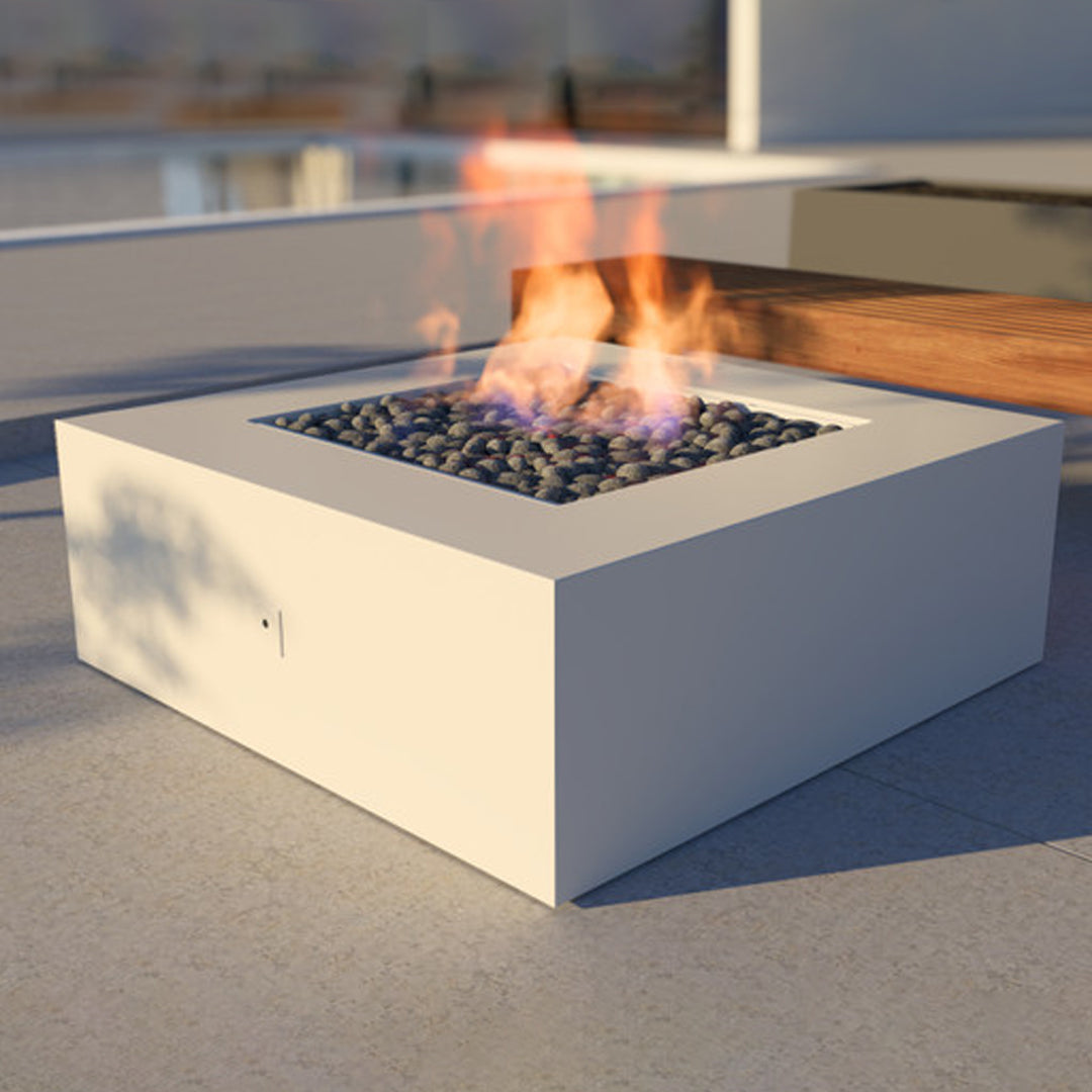 Ignis Fire Pit Table in Powder Coated Aluminum - Majestic Fountains