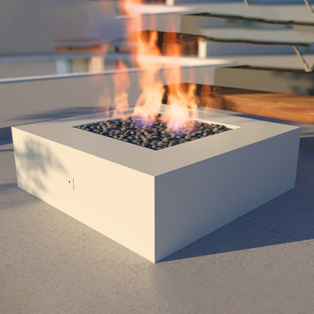Ignis Fire Pit Table in Powder Coated Aluminum - Majestic Fountains