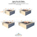 Ignis Fire Pit Table in Powder Coated Aluminum - Majestic Fountains