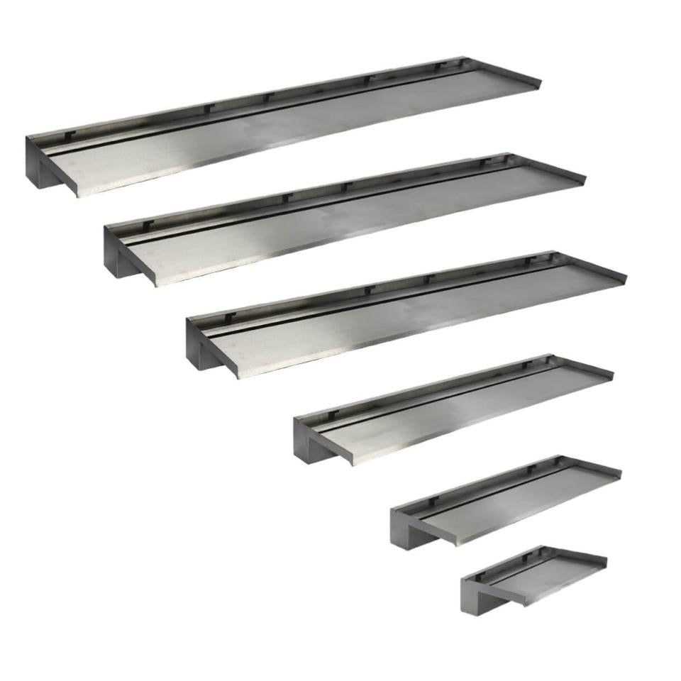 EasyPro Vianti Falls Stainless Steel Spillway Scupper with 6" Lip