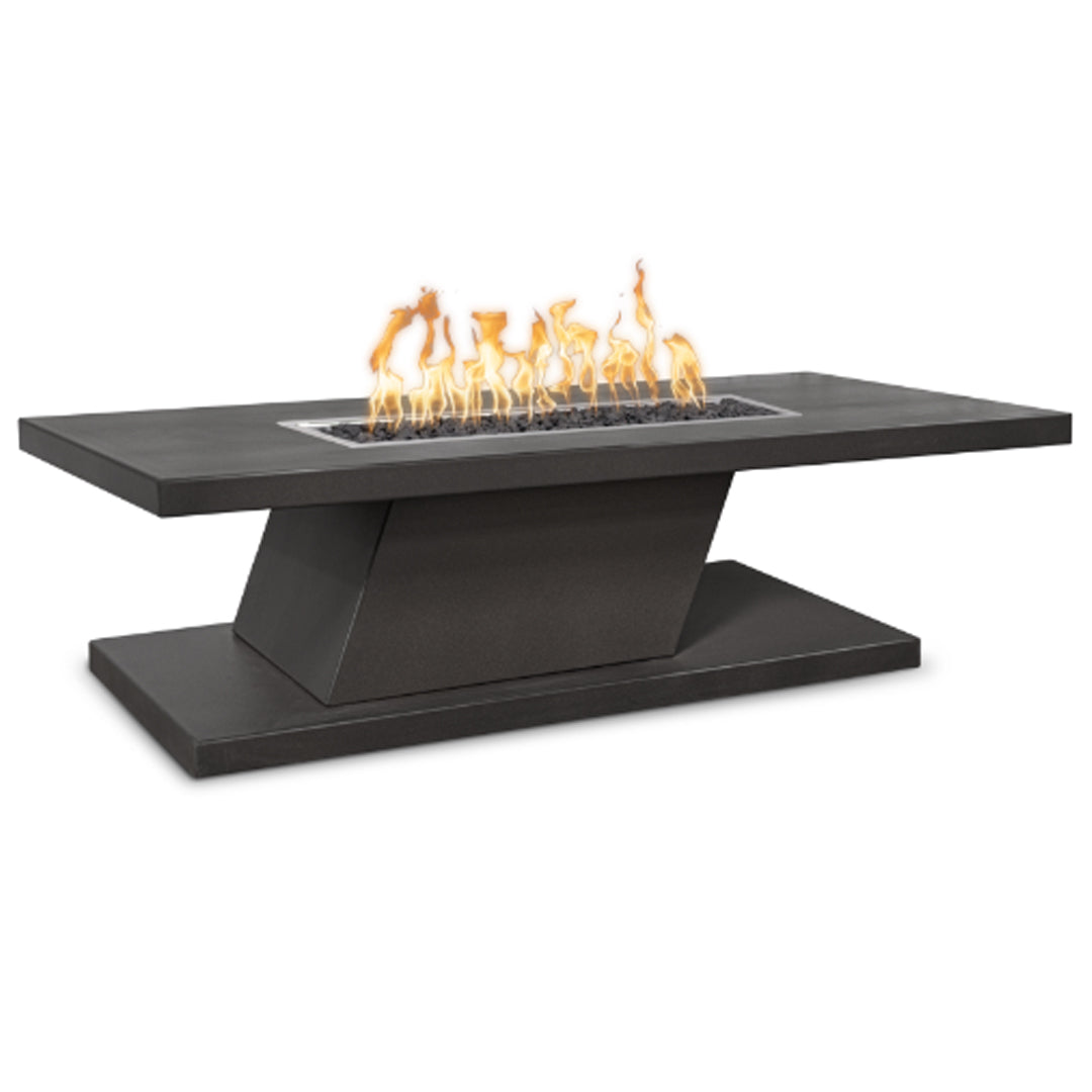 Fremont 15 Tall Rectangle Metal Fire Pit - Majestic Fountains and More