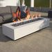 Incite-T Fire Pit Table in Dual Colored Powder Coated Aluminum - Majestic Fountains