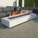 Incite-T Fire Pit Table in Dual Colored Powder Coated Aluminum - Majestic Fountains