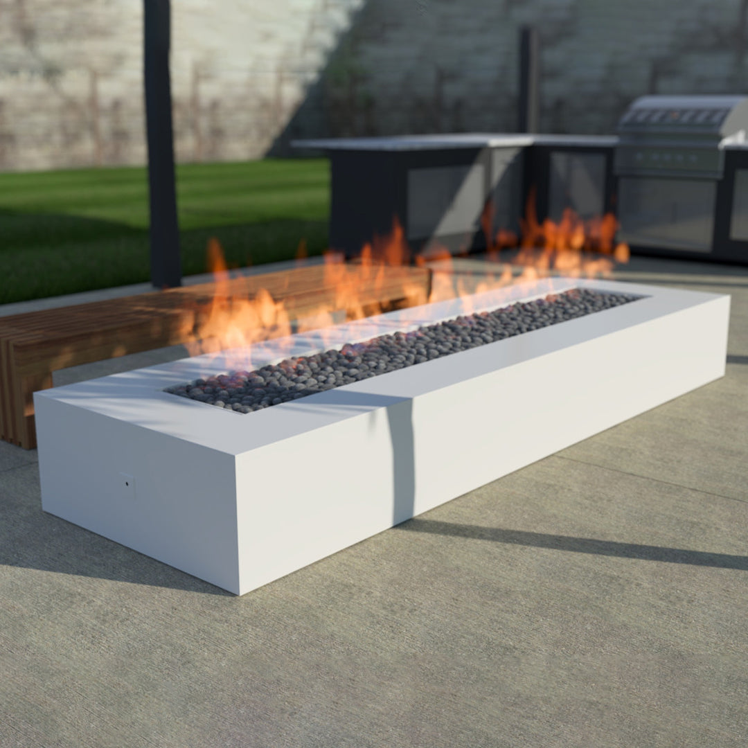 Incite Fire Pit Table in Powder Coated Aluminum - Majestic Fountains