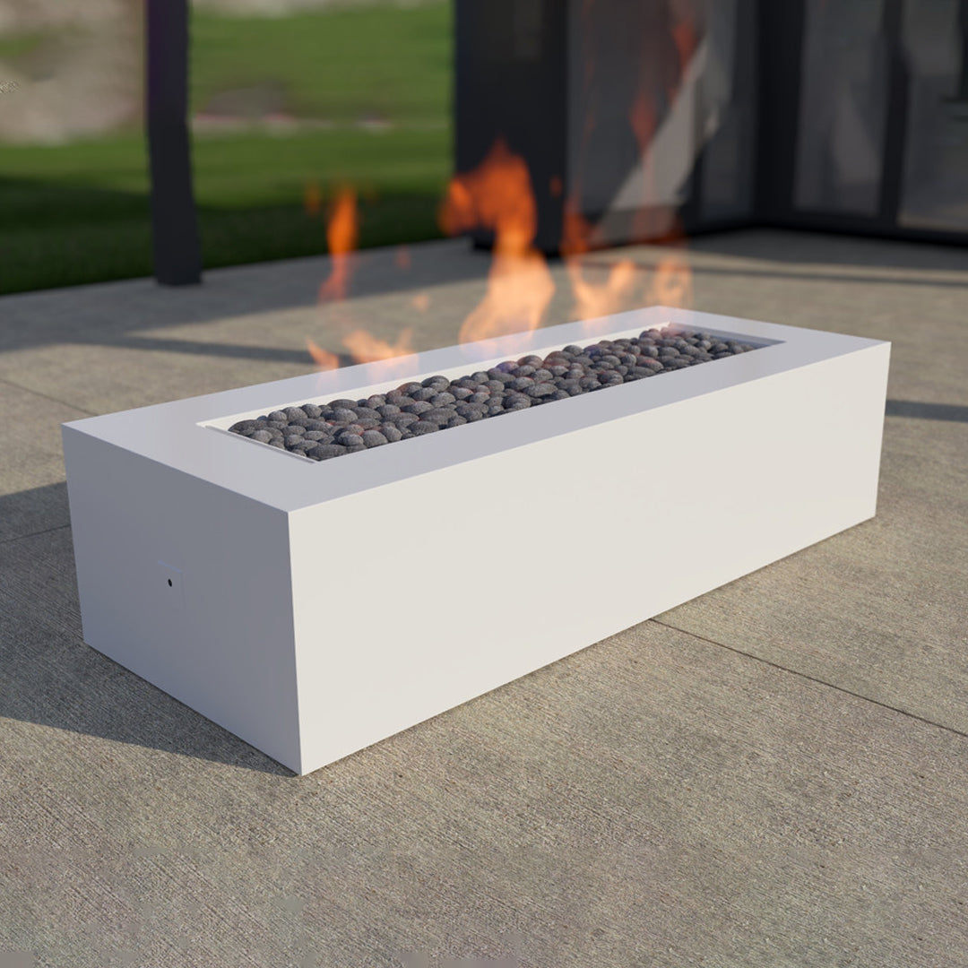 Incite Fire Pit Table in Powder Coated Aluminum - Majestic Fountains