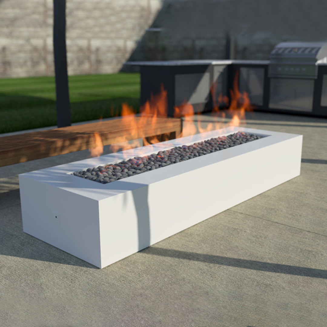 Incite Fire Pit Table in Powder Coated Aluminum - Majestic Fountains