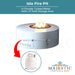Isla Fire Pit in Powder Coated Metal - Majestic Fountains
