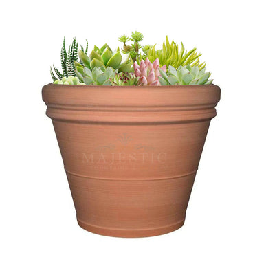 double planter pot Italian Double Rim Planter — Majestic Fountains and More