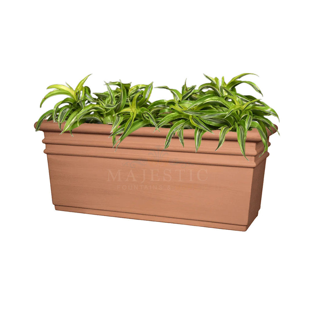 Italian Rectangle Planter — Majestic Fountains and More