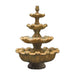 Italian 4 Tiered Fountain with Short Base in Cast Stone - Fiore Stone IT-4 - Majestic Fountains.jpg
