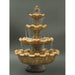 Italian 4 Tiered Fountain with Short Base in Cast Stone - Fiore Stone IT-4 - Majestic Fountains and More.