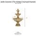 Jardin Concrete 3 Tier Outdoor Courtyard Fountain - Majestic Fountains