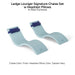 Ledge Lounger Signature Chaise Set w Headrest Pillows - Color Frost  - Pillow Captain Navy - In-Pool Furniture - Majestic Fountains