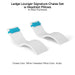 Ledge Lounger Signature Chaise Set w Headrest Pillows - Color White - Pillow Aruba  - In-Pool Furniture - Majestic Fountains