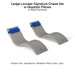 Ledge Lounger Signature Chaise Set w Headrest Pillows - Color Sadstone - Pillow Capri - In-Pool Furniture - Majestic Fountains