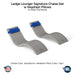 QUICKSHIP Ledge Lounger Signature Chaise Set w Headrest Pillows - Color Sandstone - Pillow Capri - In-Pool Furniture - Majestic Fountains