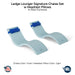 QUICKSHIP Ledge Lounger Signature Chaise Set w Headrest Pillows - Color Frost - Pillow Capri - In-Pool Furniture - Majestic Fountains
