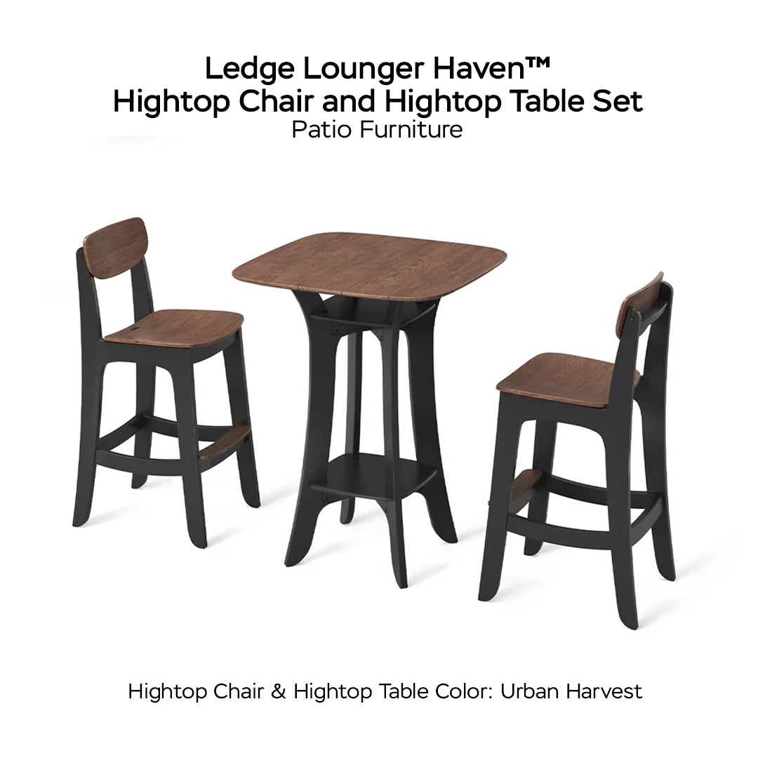 Ledge Lounger Haven™ Hightop Chair and Hightop Table Set - Patio Furniture - Majestic Fountains