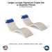 QUICKSHIP Ledge Lounger Signature Chaise Set w Headrest Pillows - Color Cloud - Pillow Capri - In-Pool Furniture - Majestic Fountains