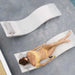 Ledge Lounger Signature Chaise & Side Table Set w Headrest Pillows Color White - Headrest Pillow Color Cadet Gray - In-Pool Furniture - Majestic Fountains
