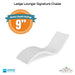 Ledge Lounger Signature Chaise Depth - In-Pool Furniture - Majestic Fountains