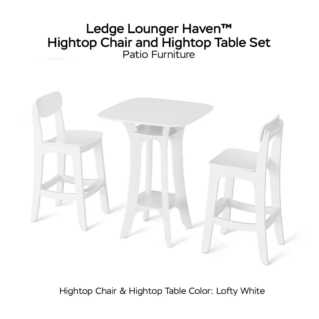 Ledge Lounger Haven™ Hightop Chair and Hightop Table Set - Patio Furniture - Majestic Fountains