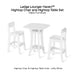 Ledge Lounger Haven™ Hightop Chair and Hightop Table Set - Patio Furniture - Majestic Fountains