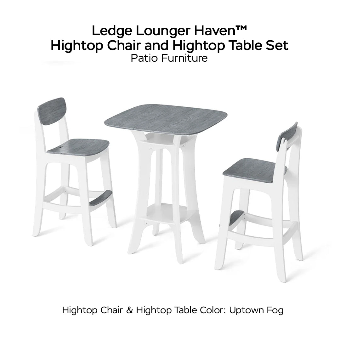 Ledge Lounger Haven™ Hightop Chair and Hightop Table Set - Patio Furniture - Majestic Fountains