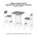 Ledge Lounger Haven™ Hightop Chair and Hightop Table Set - Patio Furniture - Majestic Fountains
