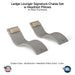 QUICKSHIP Ledge Lounger Signature Chaise Set w Headrest Pillows - Color Sandstone - Pillow Linen - In-Pool Furniture - Majestic Fountains