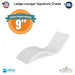 QUICKSHIP Ledge Lounger Signature Chaise Depth - In-Pool Furniture - Majestic Fountains