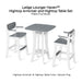 Ledge Lounger Haven™ Hightop Armchair and Hightop Table Set - Patio Furniture  - Majestic Fountains