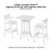 Ledge Lounger Haven™ Hightop Armchair and Hightop Table Set - Patio Furniture  - Majestic Fountains