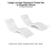 Ledge Lounger Signature Chaise Set w Headrest Pillows - Color White - Pillow White - In-Pool Furniture - Majestic Fountains
